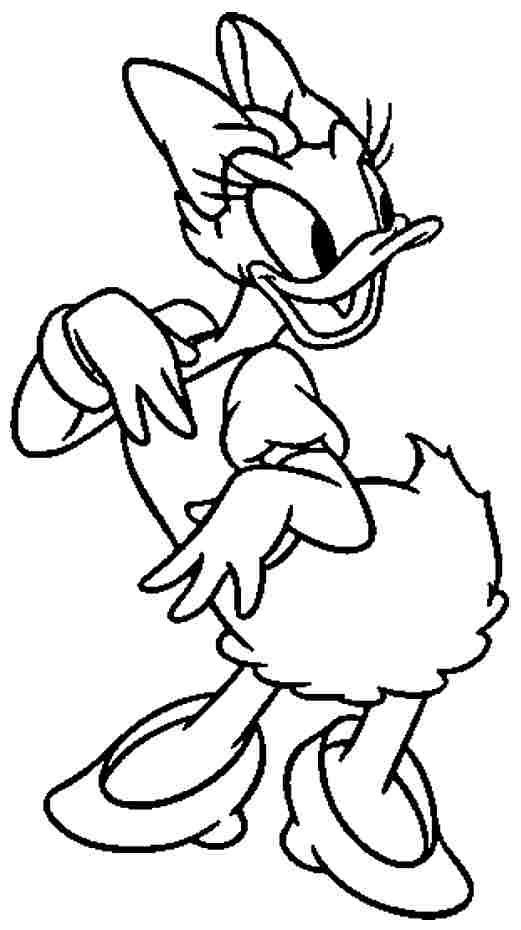 Coloring Sheets Cartoon Disney Daisy Duck Free Printable For Boys ...