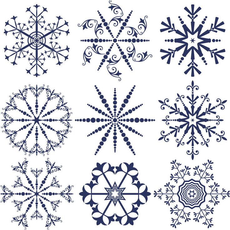 Ornamental #snowflake templates #vector | Christmas | Pinterest