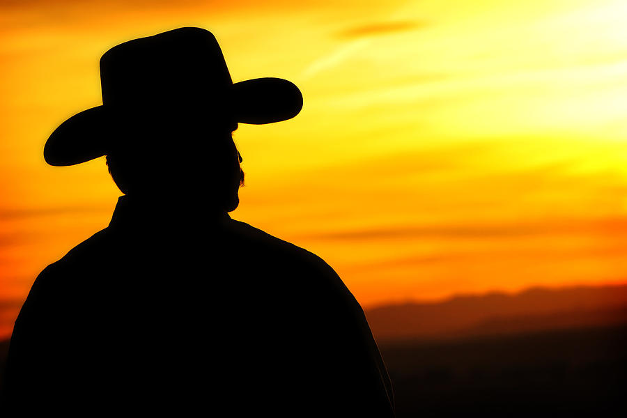 Sunset Cowboy by Lincoln Rogers - Sunset Cowboy Photograph ...