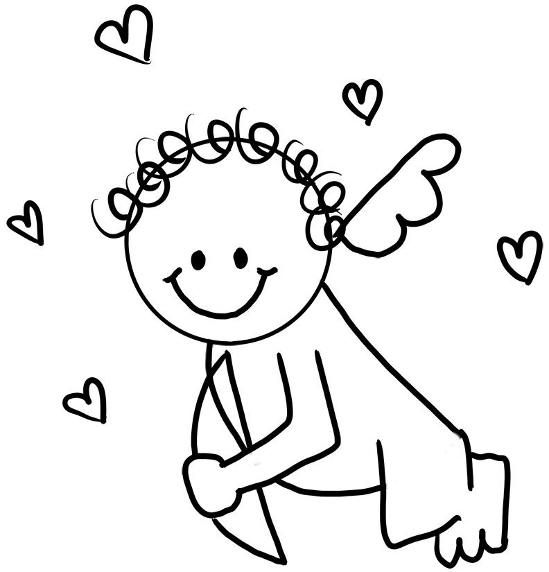 valentines day cupid coloring pages ~ Justin Bieber Picture 2011