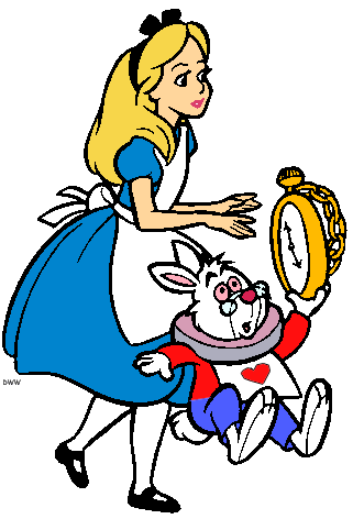 The White Rabbit Clipart from Disney's Alice in Wonderland ...