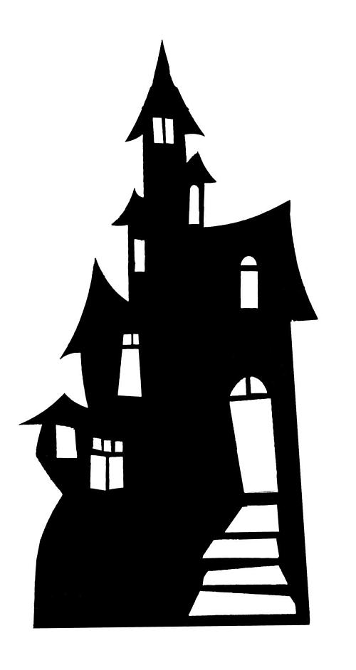 Haunted House Silhouette | lol-