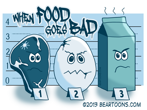 When Food Goes Bad - Bearman Cartoons