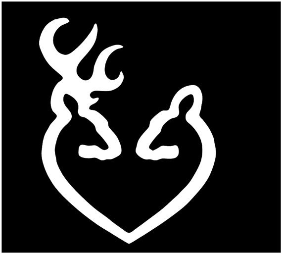 Buck and Doe Browning Symbol by SmoothCreationz on Etsy
