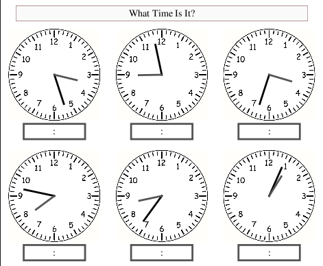 Interactive clock resources and worksheets for teaching time ...