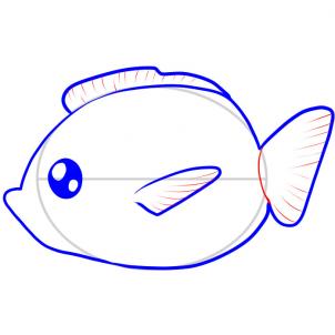 Animals - How to Draw a Fish for Kids