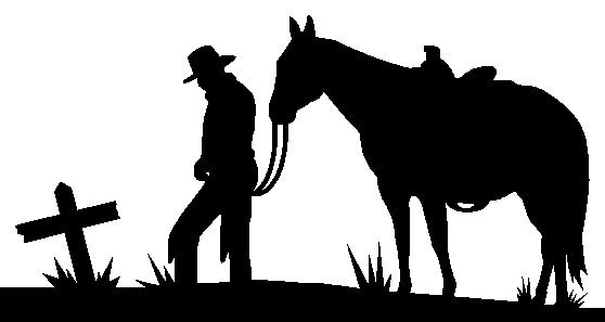Cowboy, horse and cross | Cross stencils | Pinterest