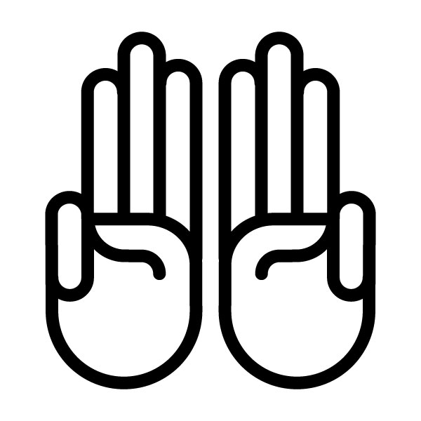 Number Six 6 Hand Symbol: Free Graphics, Pictograms, icons ...