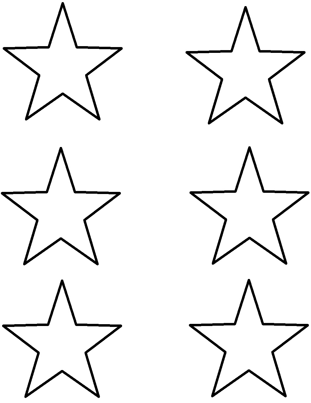 Small Star Template Printable Free images