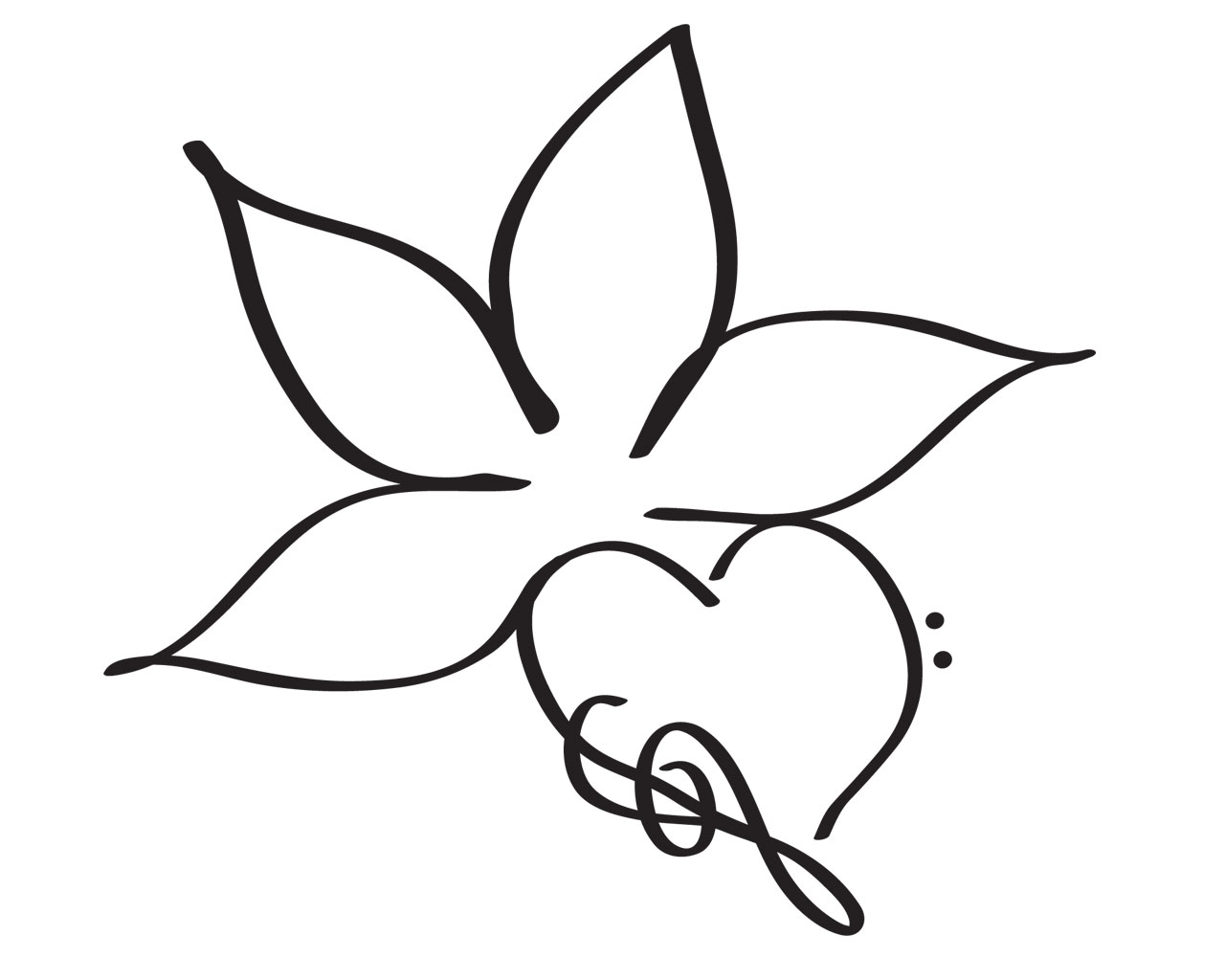 Simple Flower SketchGallery of Home Design, And More. | Gallery of ...