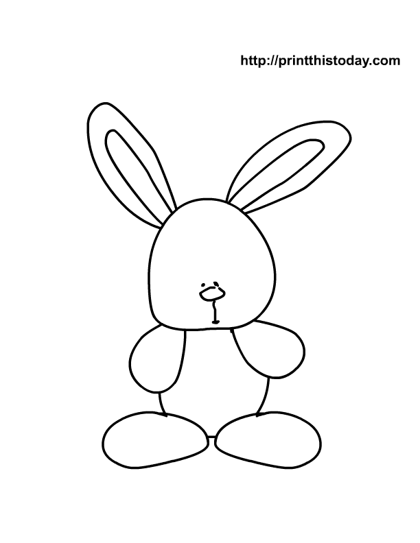 Rabbit Pictures To Draw - AZ Coloring Pages