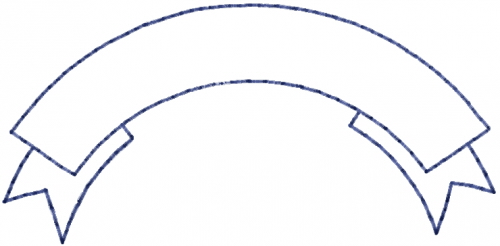 Outlines Atg Freedesigns Embroidery Design Banner Ribbon Badge