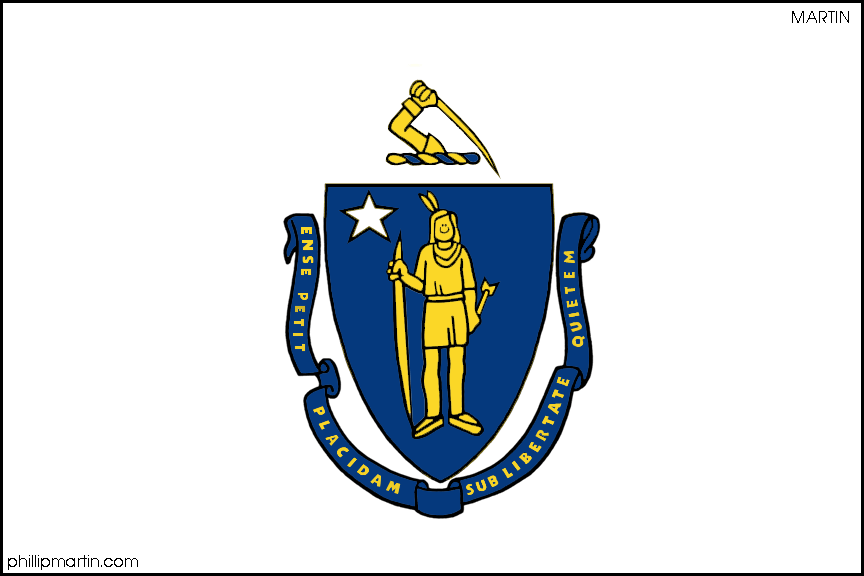 Free United States Clip Art by Phillip Martin, Massachusetts State ...