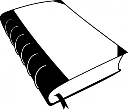 Open Book Clip Art Black And White - Gallery