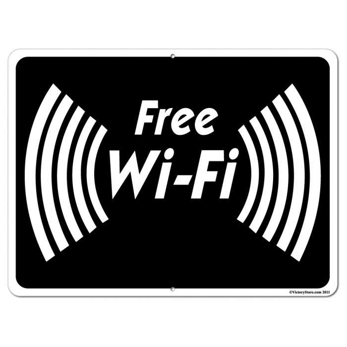 Free Wi-Fi Sign or Sticker - #6