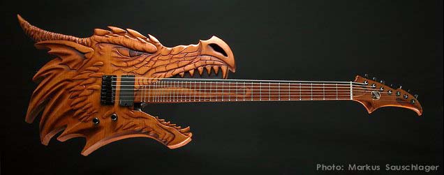 dragon guitar - Devil guitar eye's