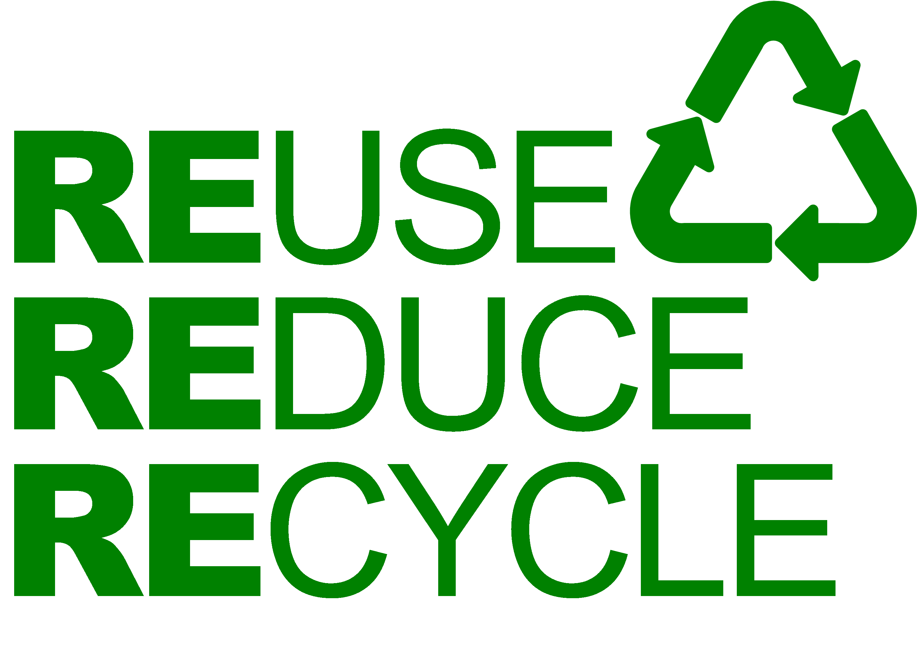Reduce Reuse Recycle Earth Clipart images