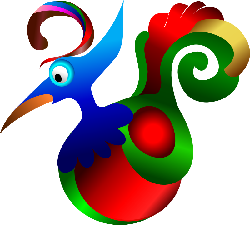 Clipart - Decorative Bird