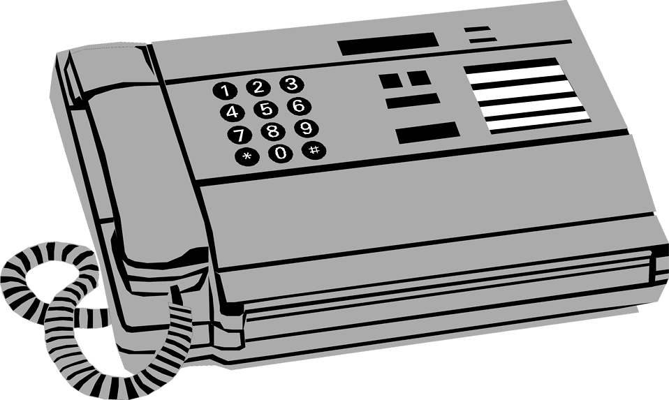 Free Stock Photos | Illustration of a fax machine | # 9578 ...