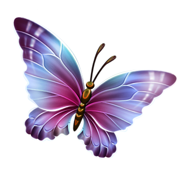 Image - Purple and Blue Transparent Butterfly Clipart.png - Winx ...