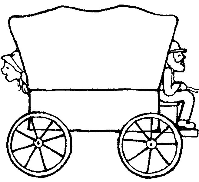 Pix For > Pioneer Wagon Clipart