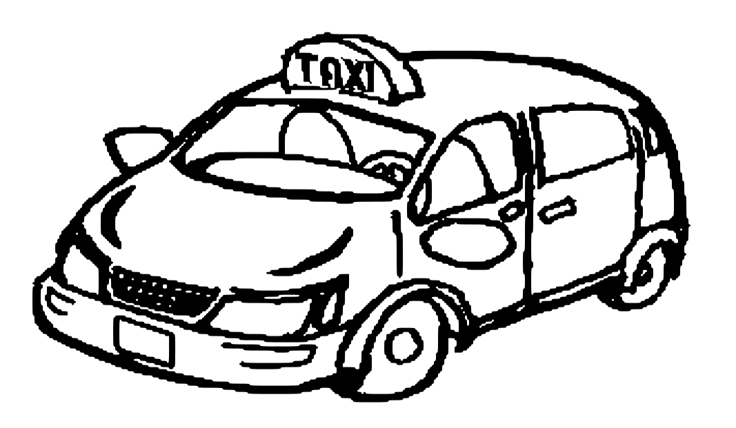taxi cab coloring pages - photo #28