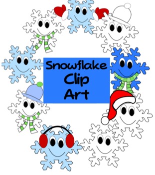 WINTER SNOWFLAKES CLIP ART - TeachersPayTeachers.