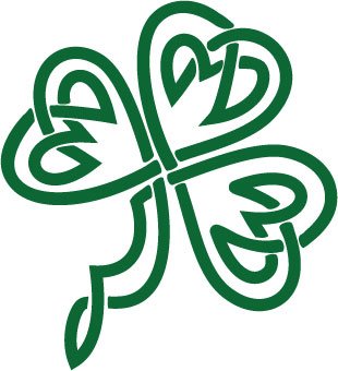 Amazon.com: Shamrock Outline Decal Sticker - Size:3.0 x 2.8 inches ...