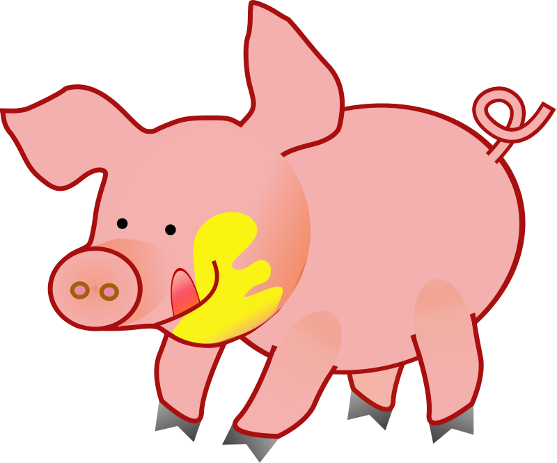 Funny Pig Clipart