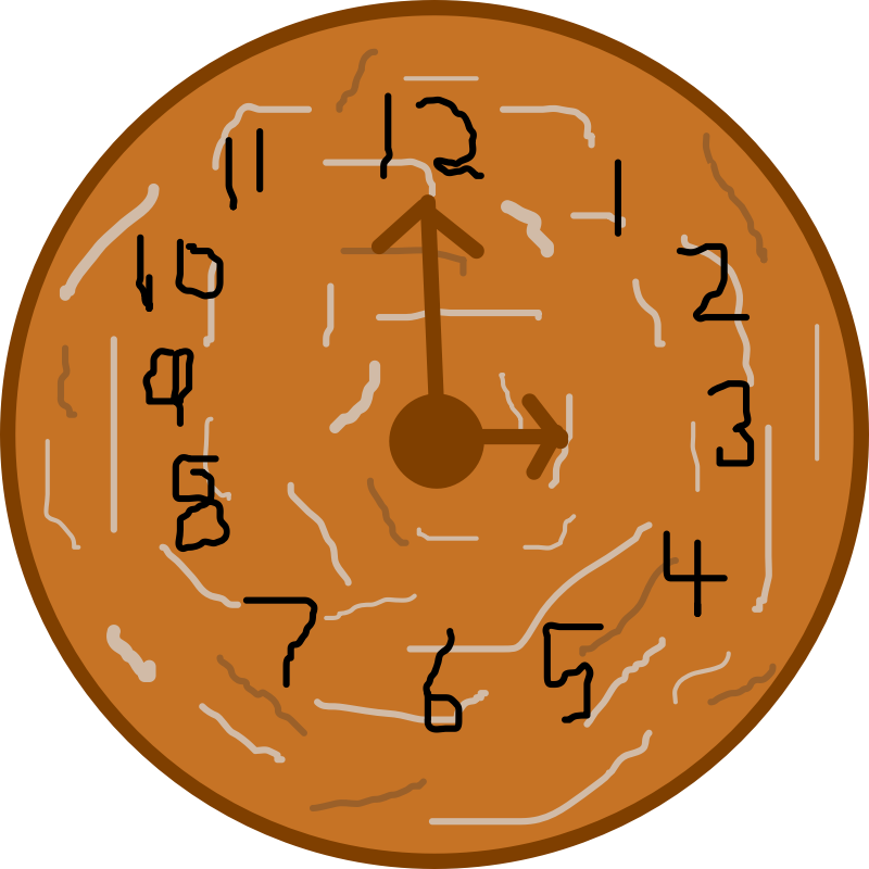 Clipart - Doughnut or Cookies clock