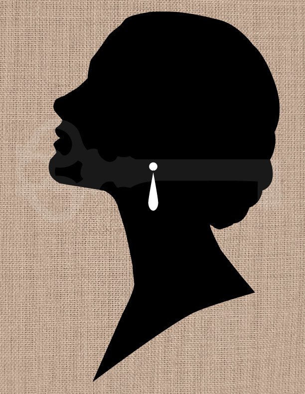 Elegant Woman Silhouette Graphic Image No.217 by TanglesGraphics