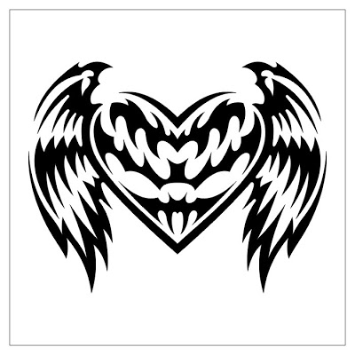 Heart Wing Tattoo Designs