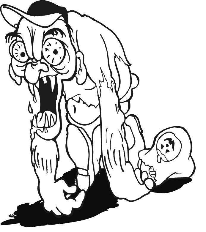 The Devils Spooky Halloween Or Coloring Page |Halloween coloring ...