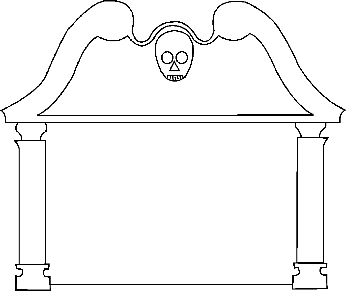 Blank Tombstone Template - ClipArt Best