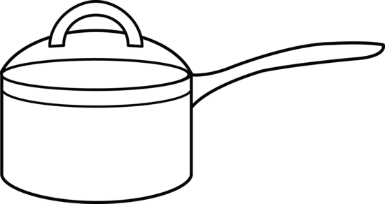 Cooking Pot Coloring Page - Free Clip Art