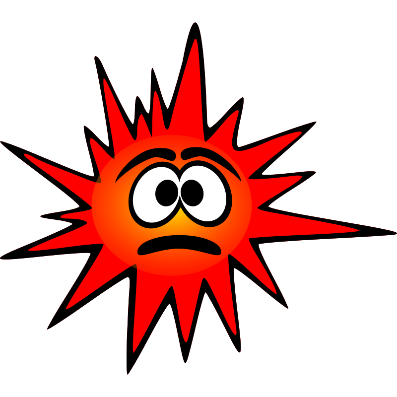 Clipart - Funny red bacteria