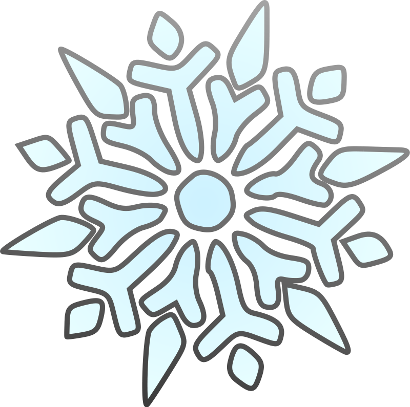 Single Snowflake Clip Art Download