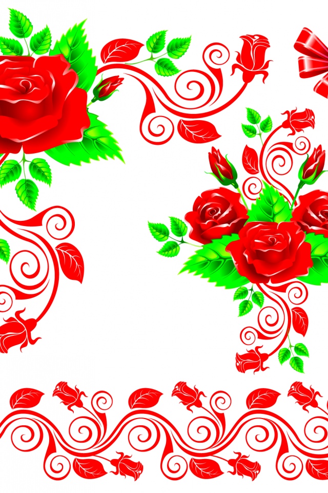 Red Rose Vector Wallpaper | Wallpaper Download