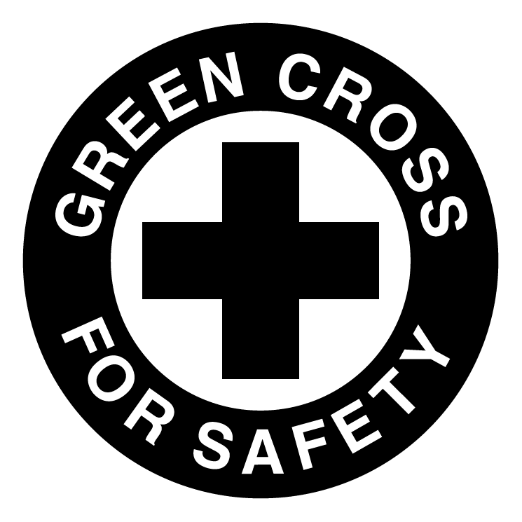 Green cross for safety Free Vector / 4Vector