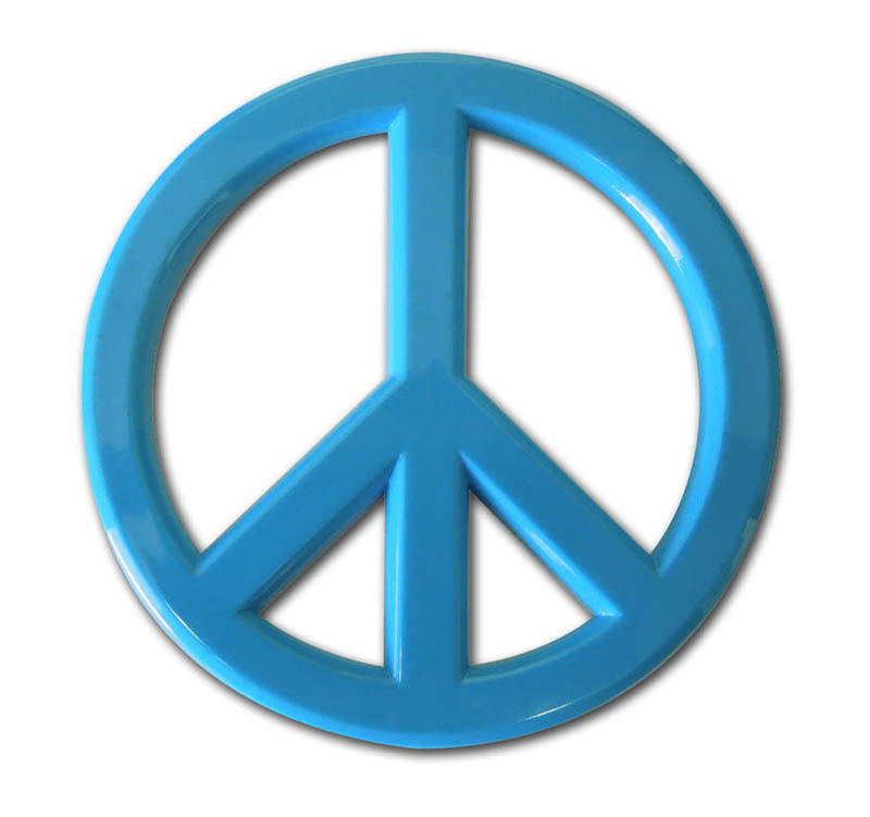 Peace Sign Auto Emblems by Elektroplate