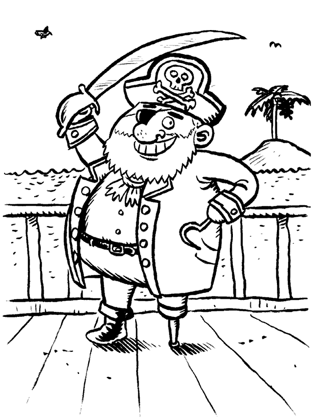 Pirate Coloring Pages Images & Pictures - Becuo