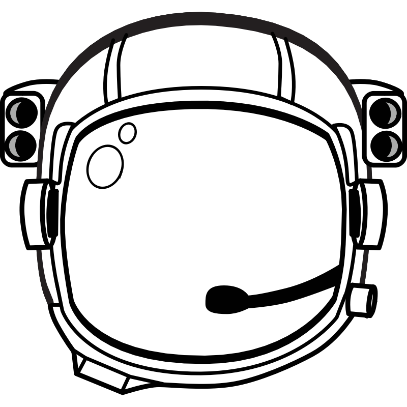 Clipart - astronaut's helmet