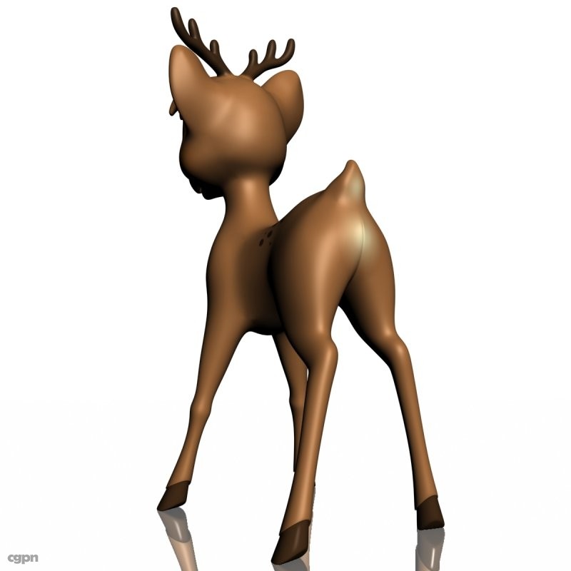 Cartoon Deer Rigged