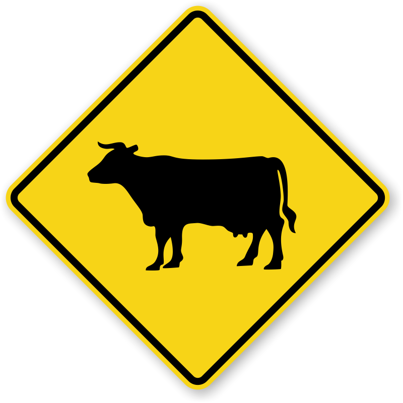 Cattle Crossing Signs | Keep Gate Closed