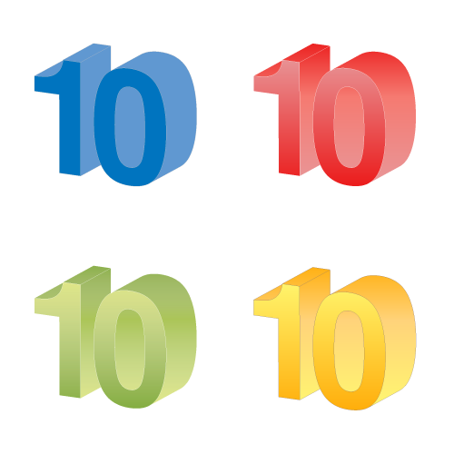 Free Clip Art Numbers 10