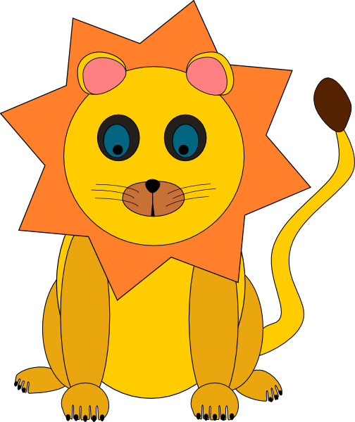 Toy Lion clip art - vector clip art online, royalty free & public ...