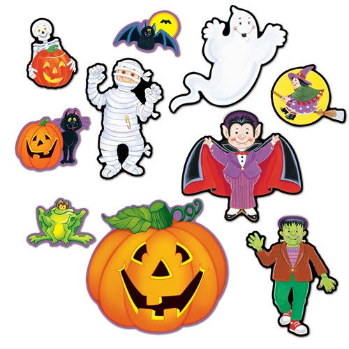 Halloween Character Cutouts (