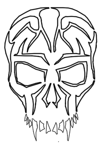 Triball Skull Line Art - ClipArt Best