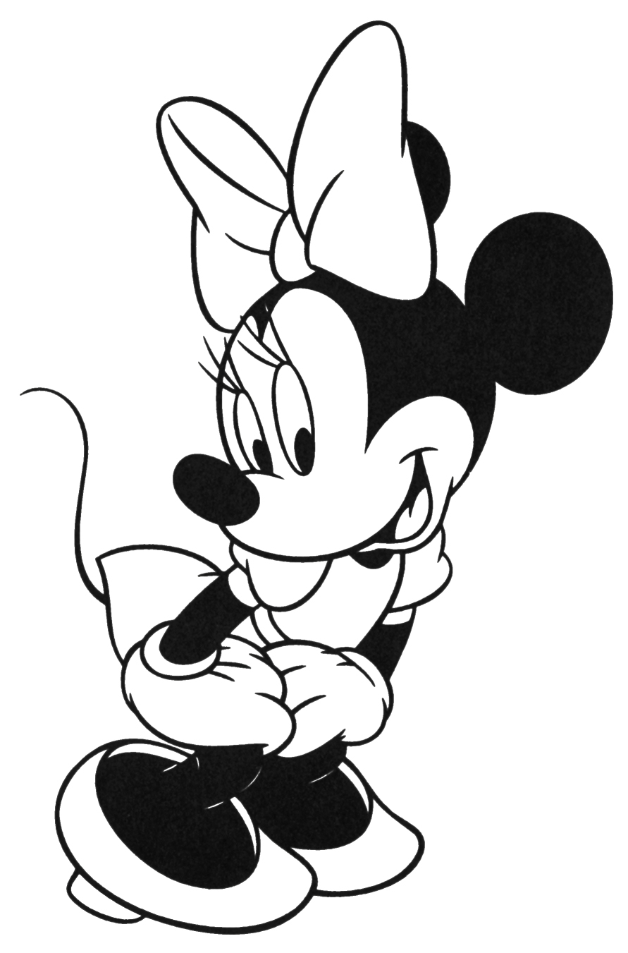 Free Printable Disney Minnie Mouse Cartoon Coloring Pages Cliparts Co