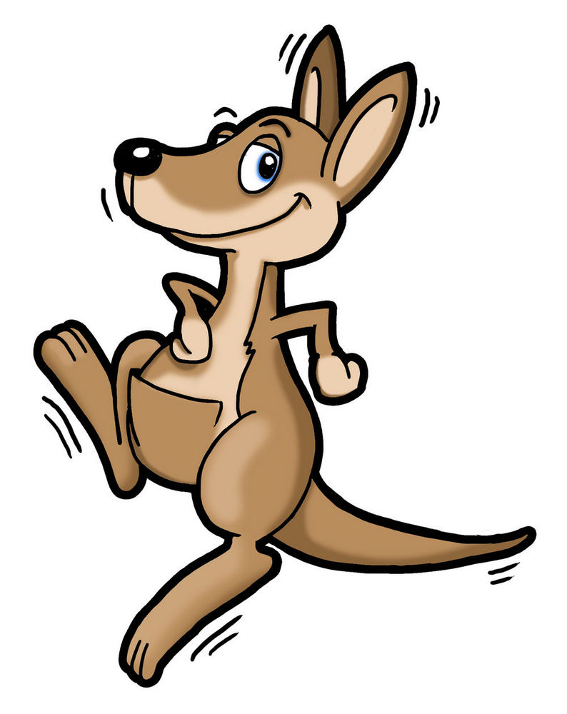 free cartoon kangaroo clipart - photo #7